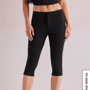 Beverly and Beck Solid Capri Pants (Pacsun)